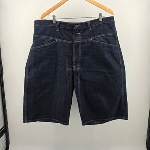 Marithe Francois Girbaud Brand-X Denim Shorts Mens 38x12" Indigo Loose Fit Baggy
